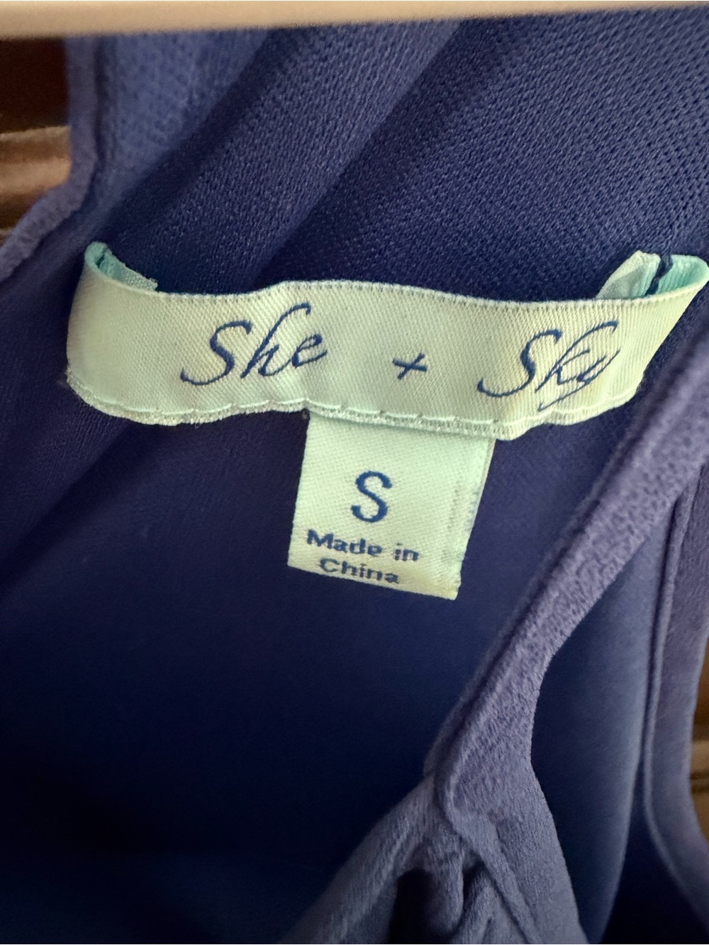 She + Sky Navy Ruffle Sundress - Picture 4 of 4